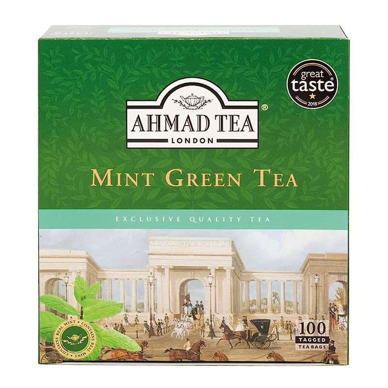 Ahmad Tea شاي أخضر بالنعنع 100 كيس
