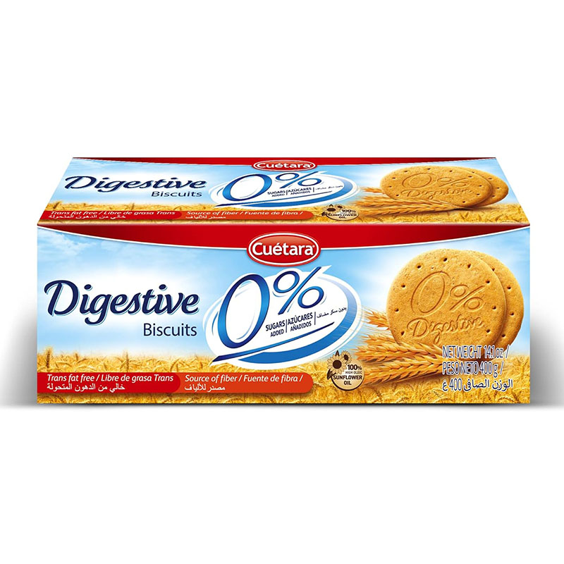 Cuetara بسكويت دايجستف بدون سكر مضاف 400غ