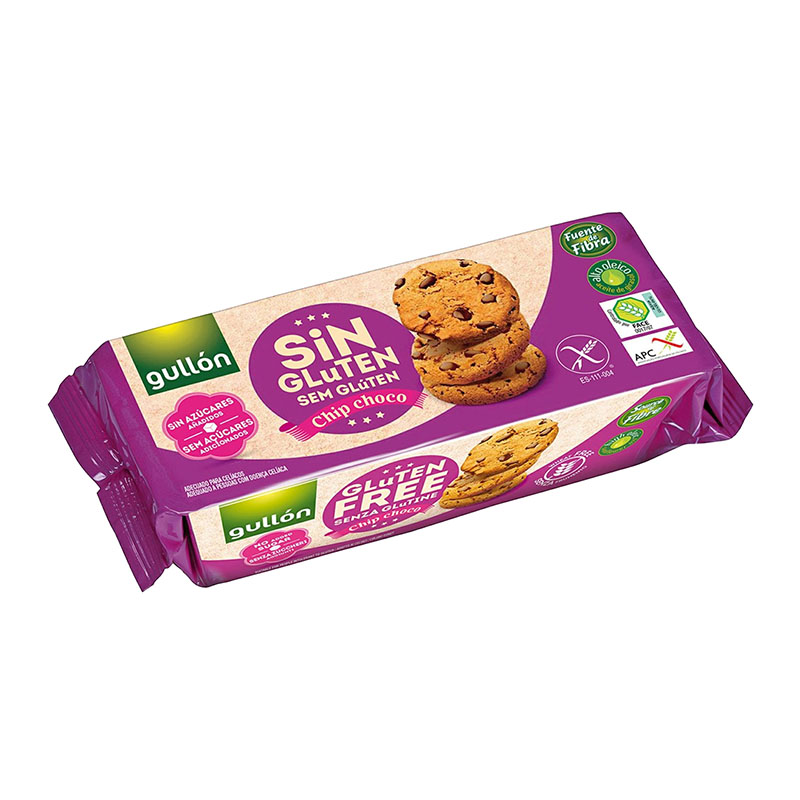 Gullón بسكويت مع حبيبات الشوكولاتة خالي من الغلوتين 130غ