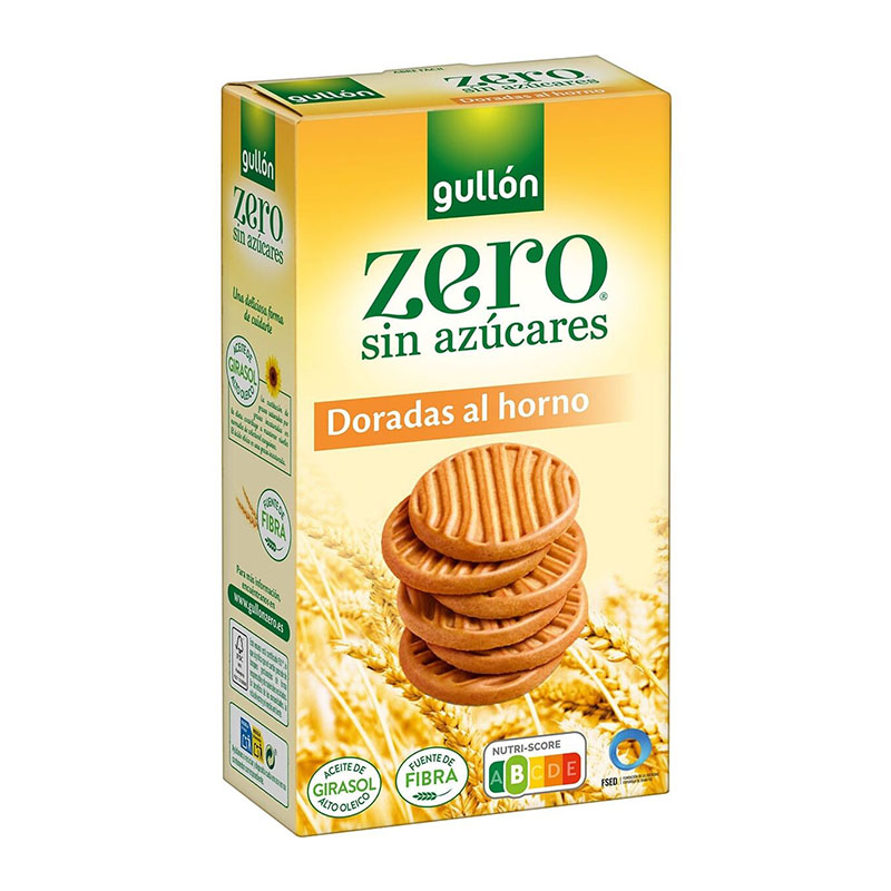 Gullón بسكويت ذهبي بدون سكر 330غ