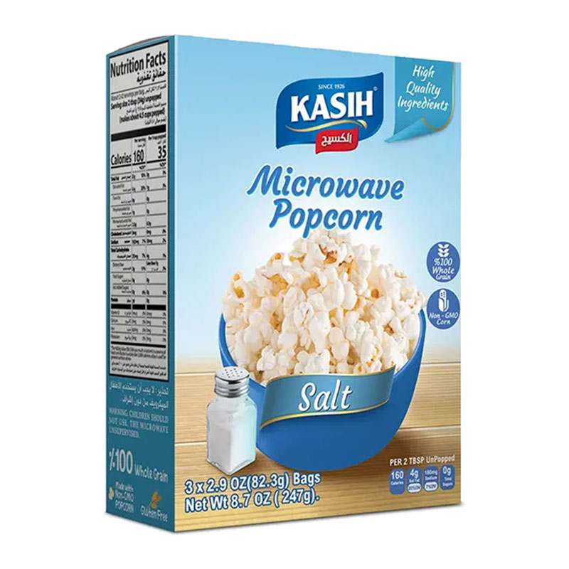 الكسيح، بوشار الميكرويف بالملح 3 أكياس 247غ