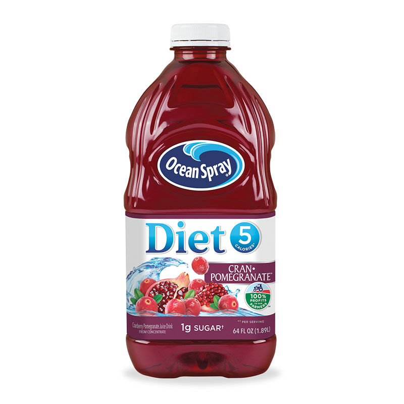 Ocean Spray عصير كرانبيري ورمان منخفض السعرات 1.89لتر