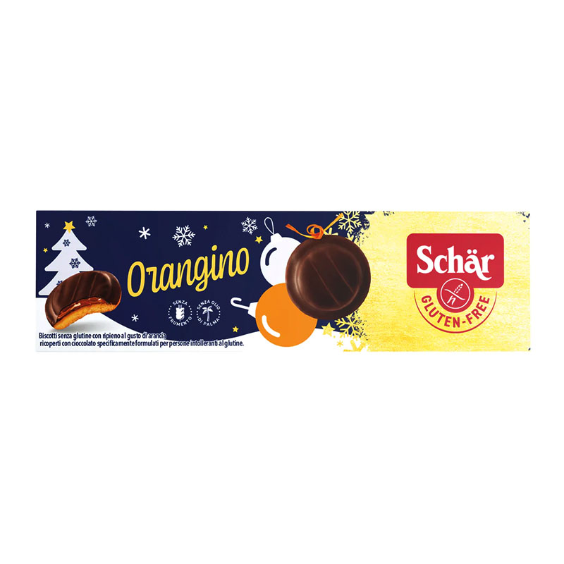 Schär بسكويت شوكولاتة مدور بحشوة البرتقال بدون غلوتين 150غ