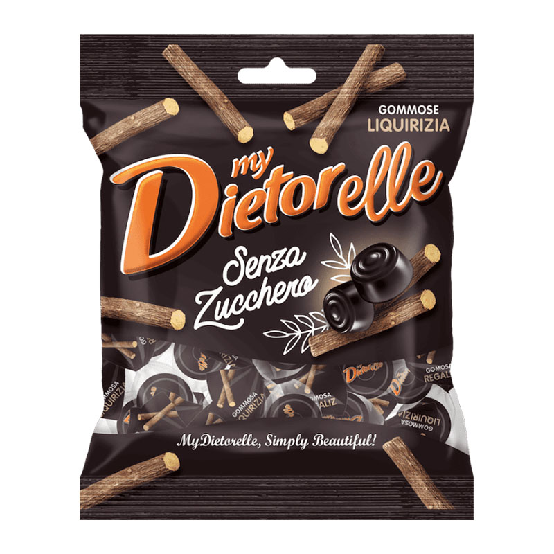 Dietorelle ملبس سوس بدون سكر 70غ