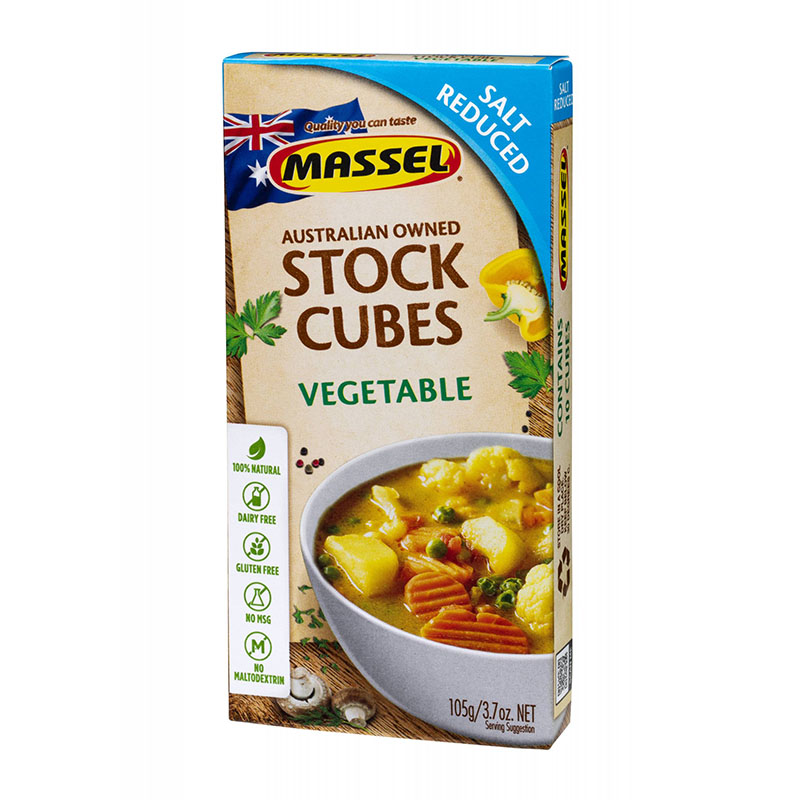 Massel مكعبات شوربة نباتية خالية من الغلوتين بنكهة الخضار 105غ