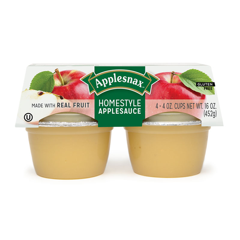 Apple snax هريس التفاح خالي من السكر 452غ