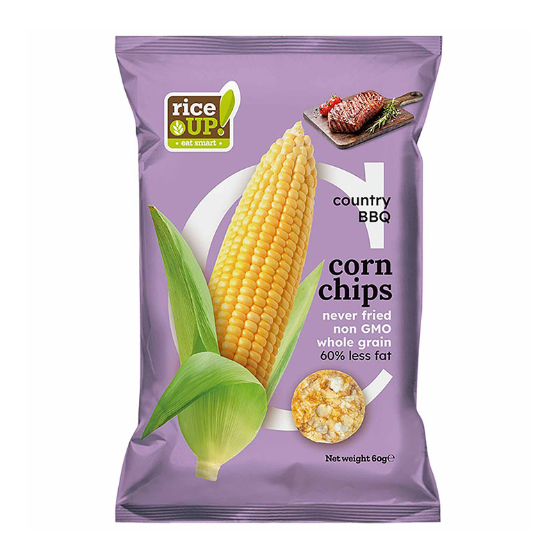 Rice up رقائق الذرة بنكهة الباربيكيو 60غ
