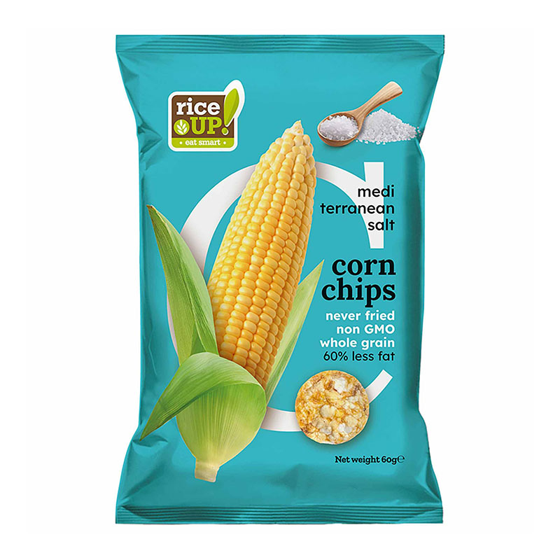 Rice up رقائق الذرة بنكهة الملح 60غ