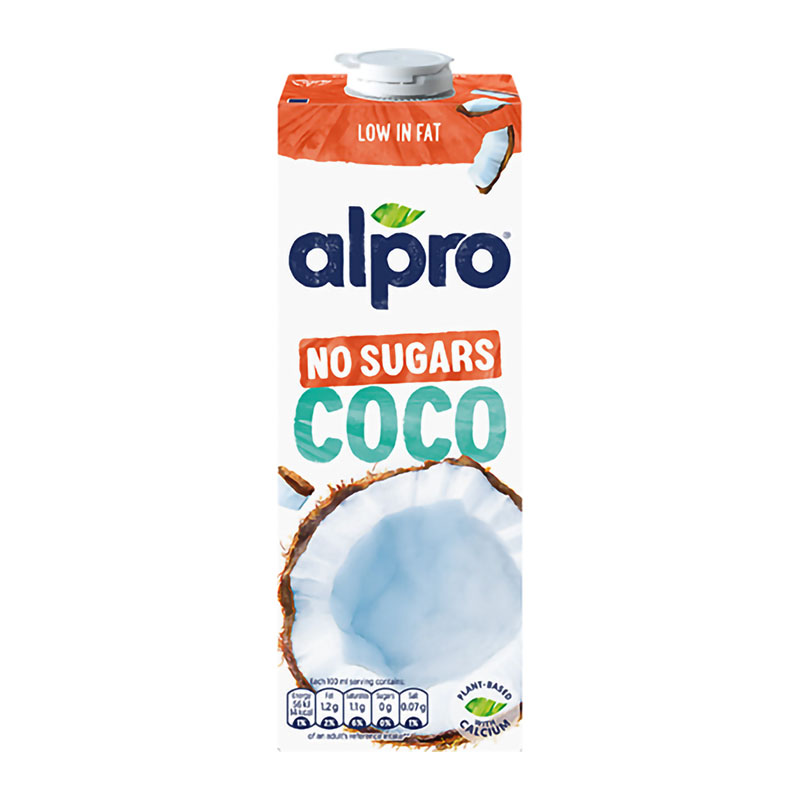 Alpro حليب جوز هند خالي من السكر 1لتر