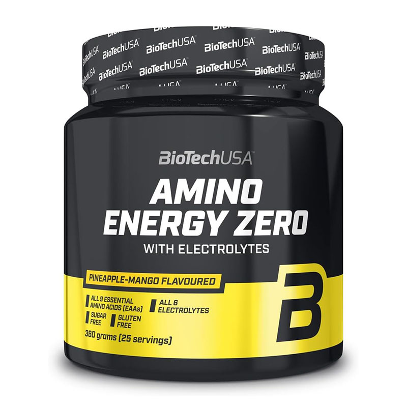 BioTechUSA مسحوق الأحماض الأمينية والطاقة بنكهة الأناناس والمانجا 360غ