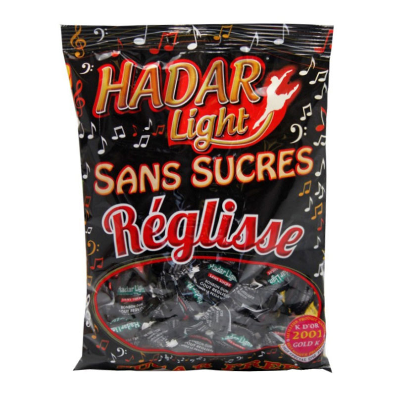 Hadar حلوى لينة بطعم السوس خالية من السكر 80غ