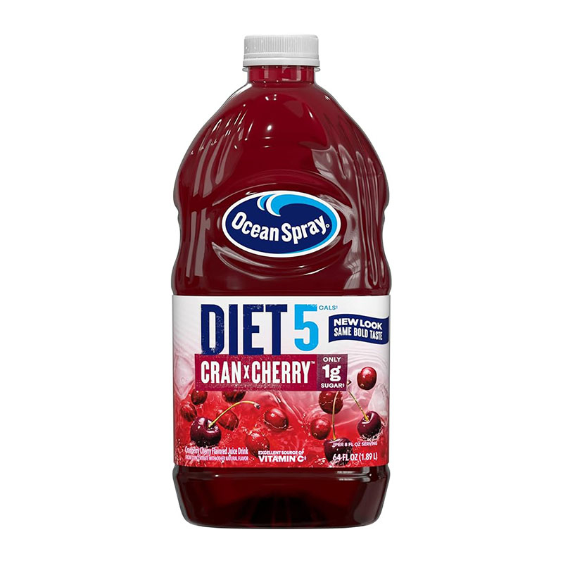 Ocean Spray عصير كرانبيري وكرز منخفض السعرات 1.89لتر