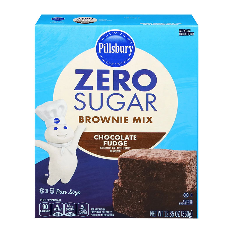 Pillsbury خليط كيك خالي السكر بطعم شوكولاتة فدج 350غ