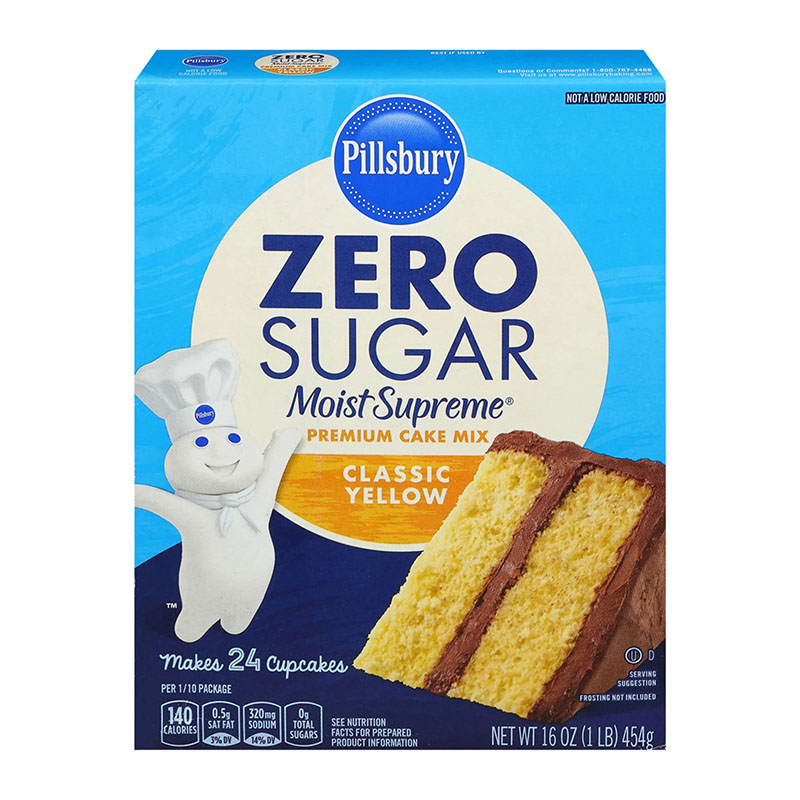 Pillsbury خليط كيك خالي السكر بالطعم الأصلي 454غ