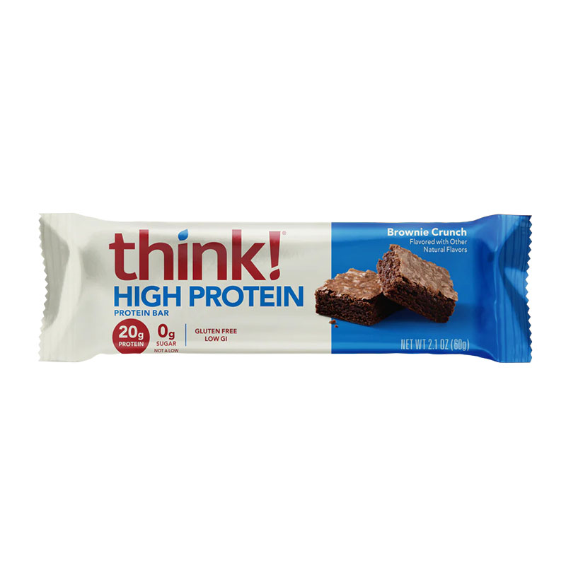 Think بروتين بار بطعم براوني كرنش 60غ