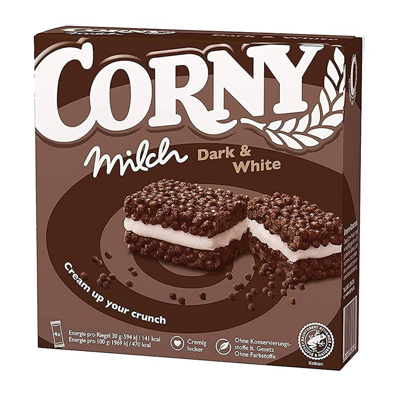 Corny ساندويتش أبيض وأسود 30غ – 4 قطع