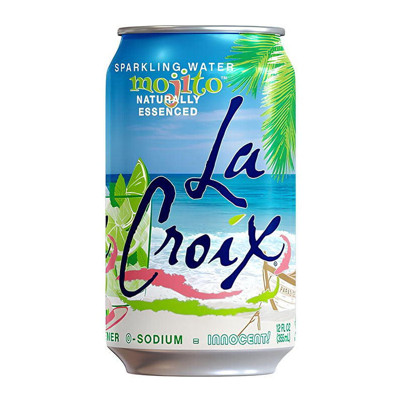 La Croix مياه فوارة بطعم الموهيتو خالي السعرات الحرارية 355مل