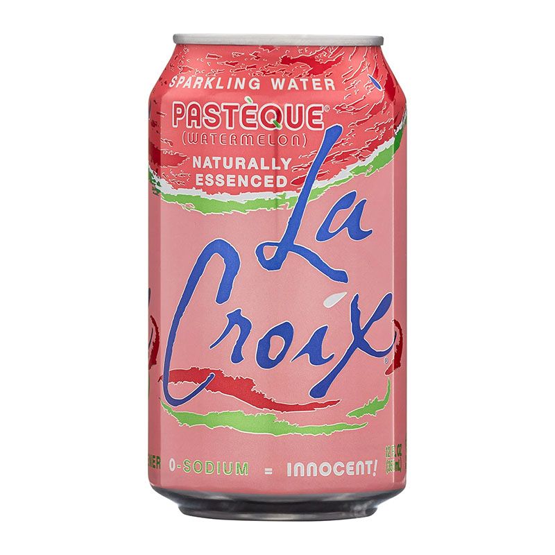 La Croix مياه فوارة بطعم البطيخ خالي السعرات الحرارية 355مل