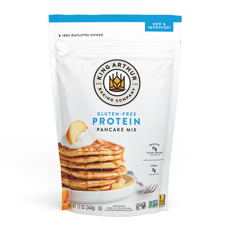 King Arthur خليط لتحضير البانكيك عالي البروتين خالي من الغلوتين 340غ