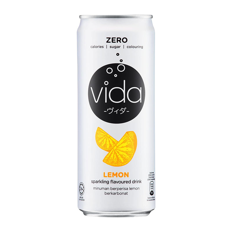 Vida مشروب غازي بنكهة الليمون 325مل