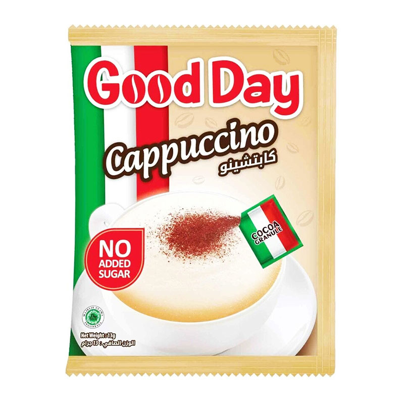Good Day كابتشينو بدون سكر مضاف كيس 13غ
