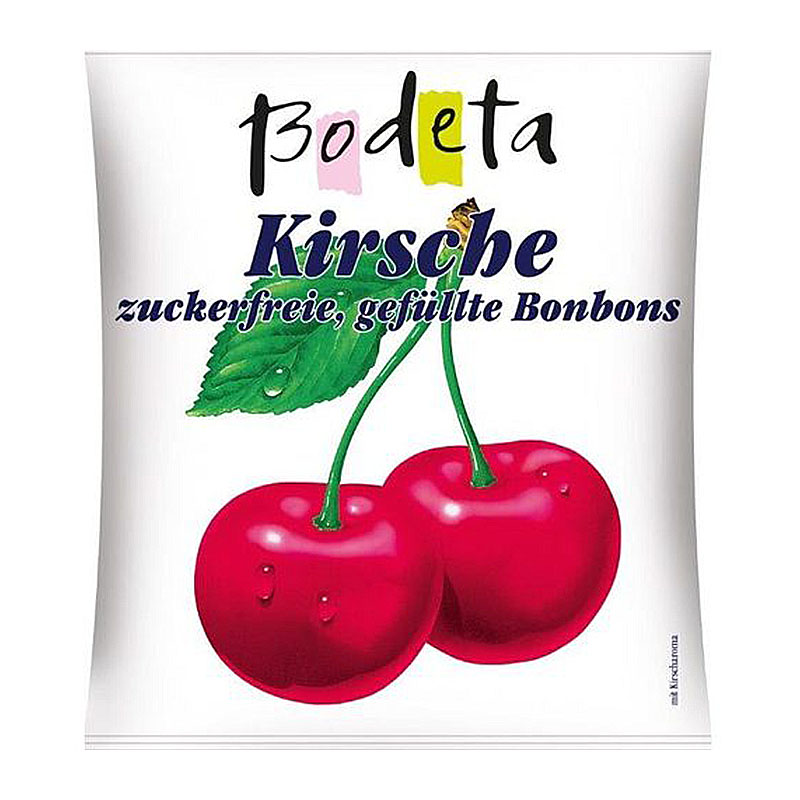 Bodeta ملبس خالي من السكر بطعم الكرز 100غ