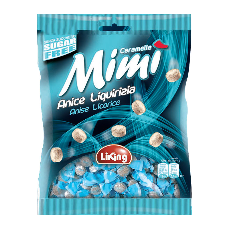 Liking ملبس بطعم اليانسون والسوس بدون سكر 50غ