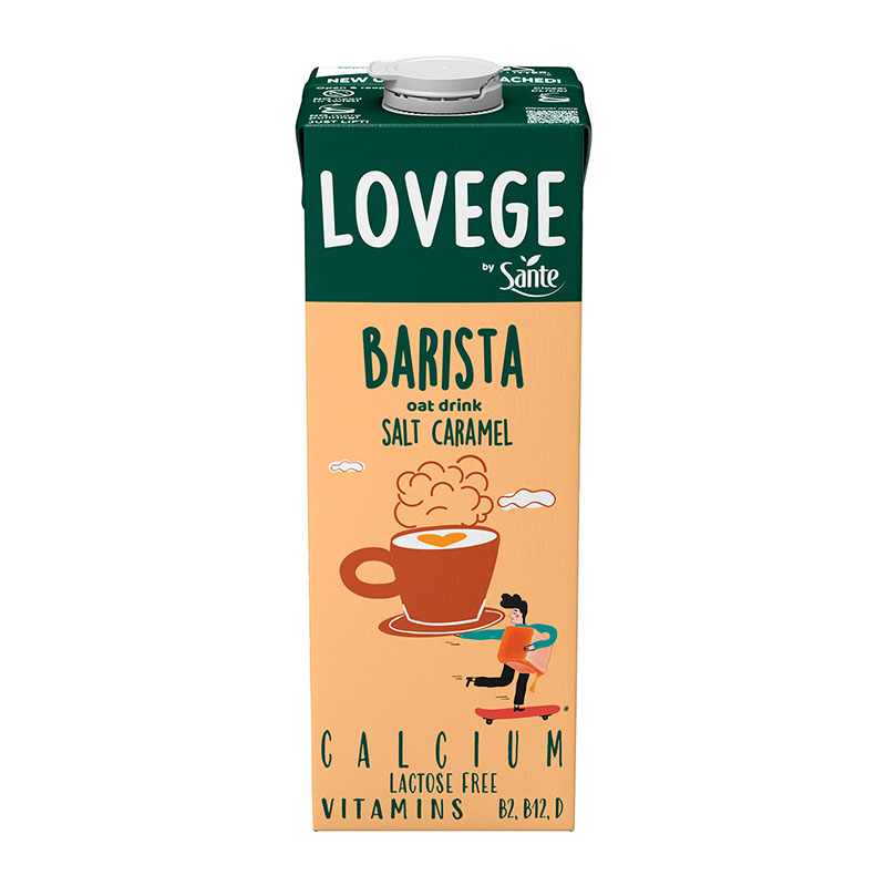 Lovege حليب شوفان باريستا بنكهة كراميل مملح 1لتر