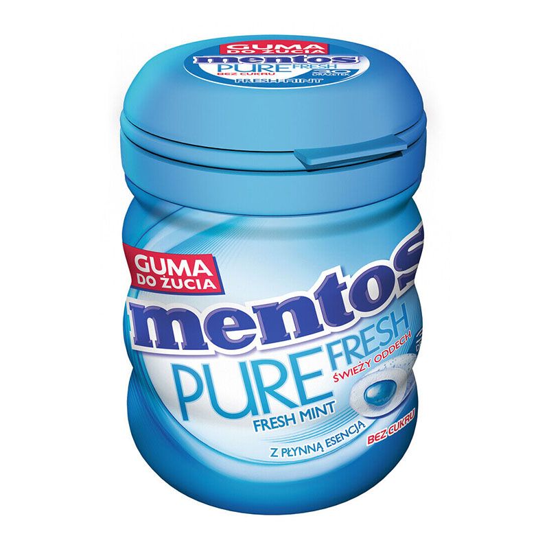 Mentos علكة خالية من السكر بطعم النعنع 60غ