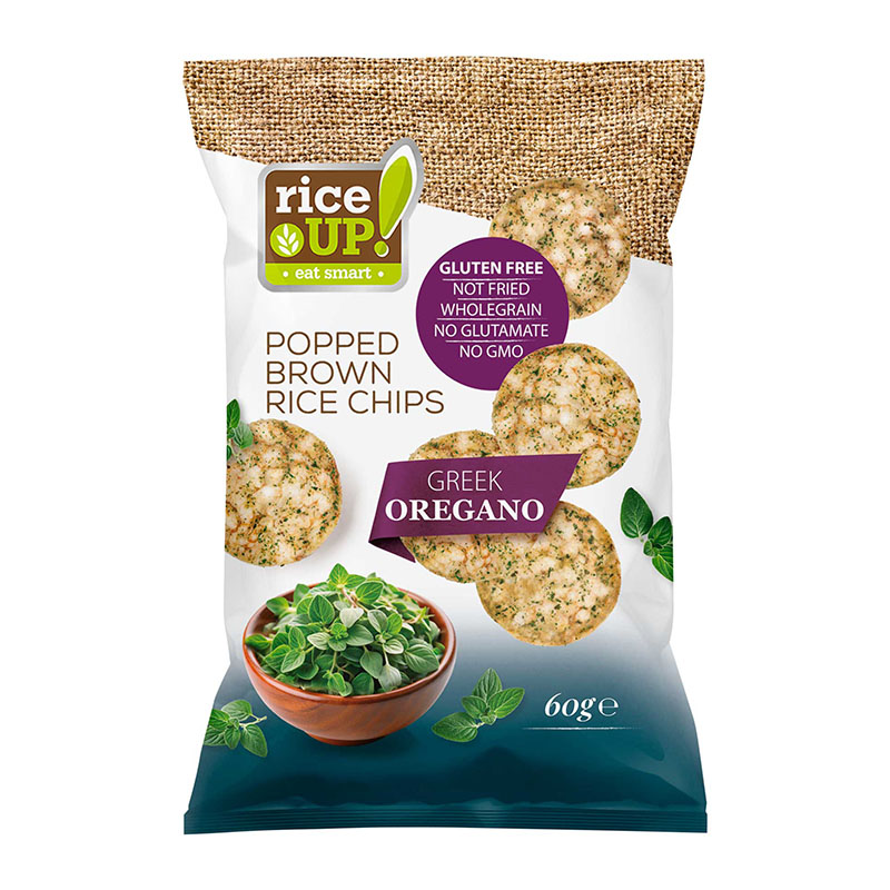 Rice Up رقائق الأرز بطعم الاوريغانو 60غ
