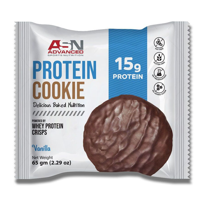 ASN بسكويت عالي البروتين بطعم الفانيلا 65غ