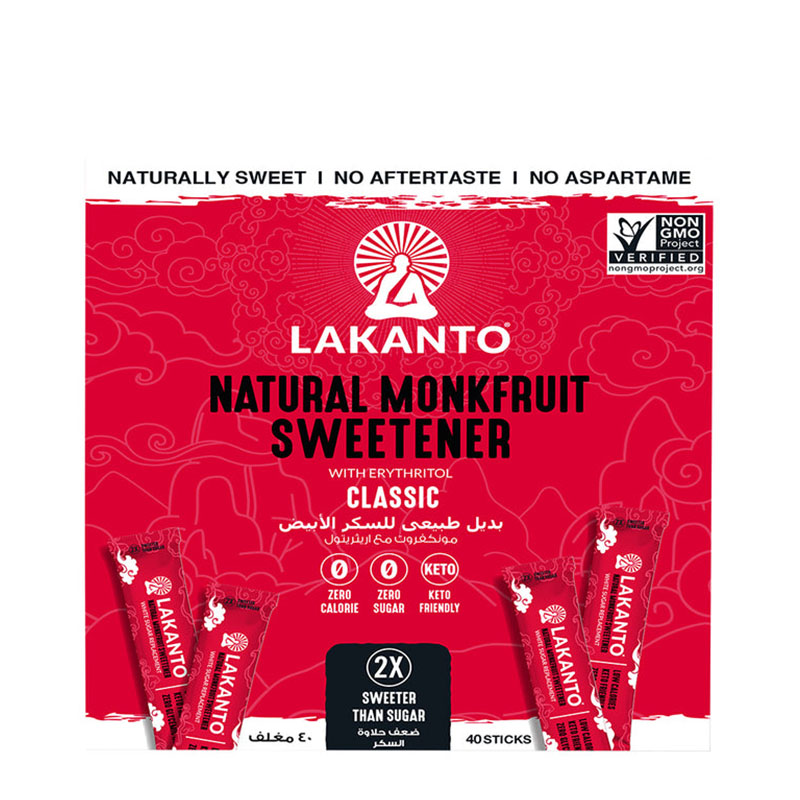 Lakanto محلي المونكفروت كلاسيك 40 اصبع 100غ