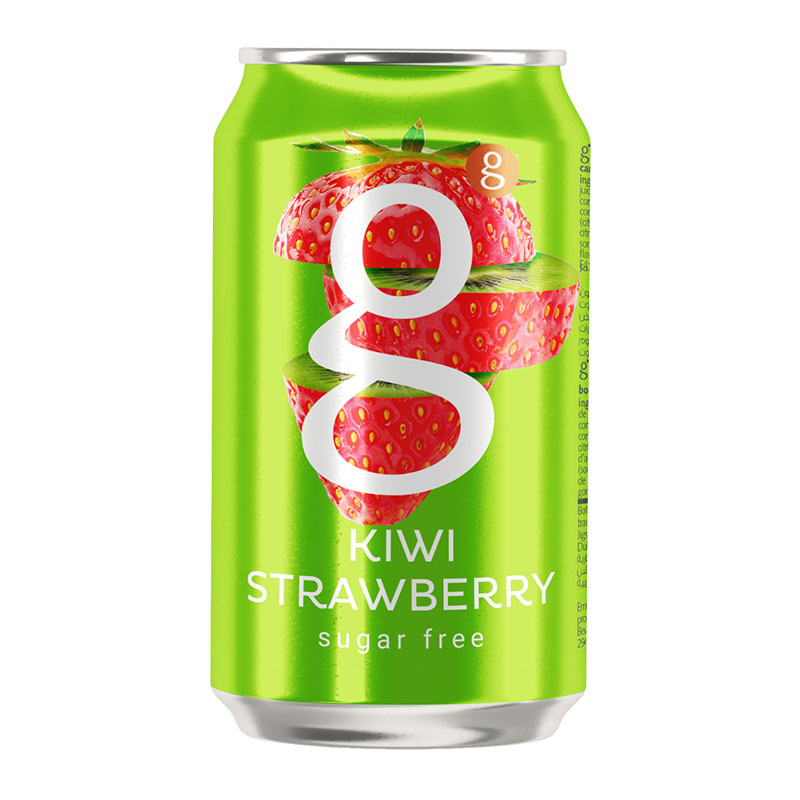 G Drink مشروب غازي بدون سكر بطعم الكيوي والفراولة 300مل