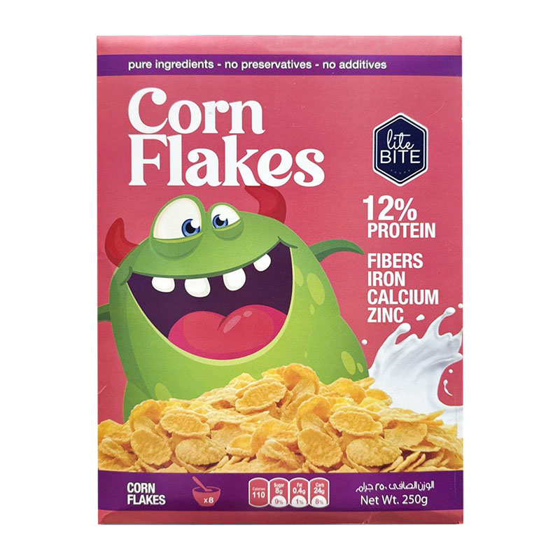 Lite Bite سيريال رقائق الذرة بالفيتامينات 250غ