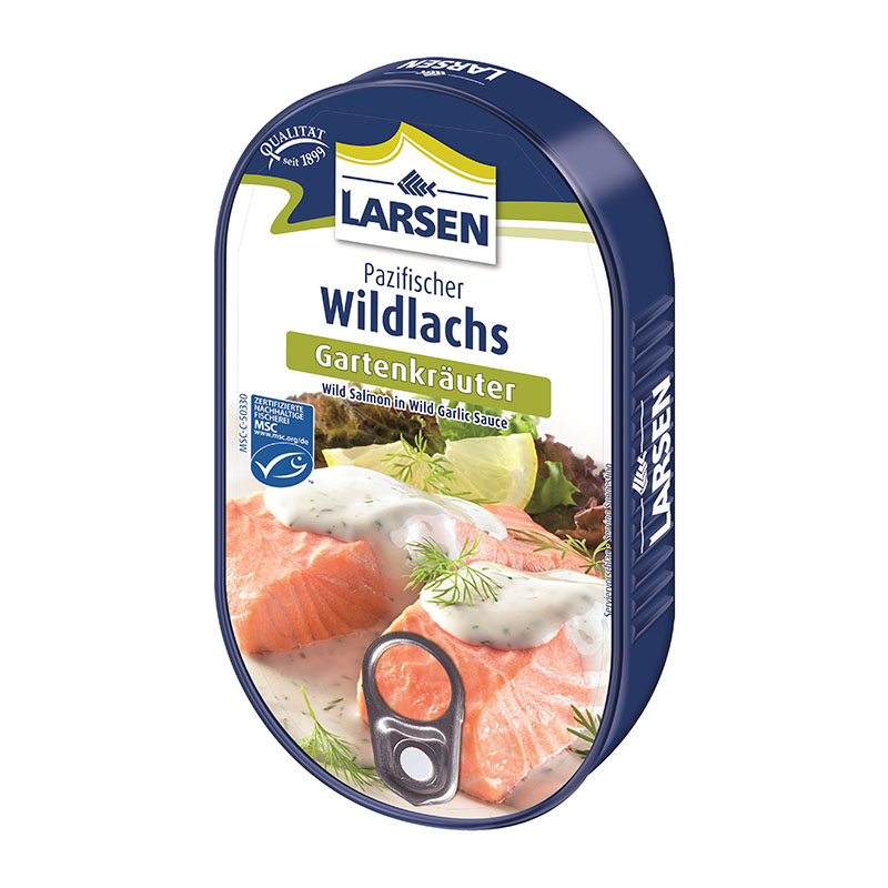 Larsen سلمون بصلصة الثوم 200غ