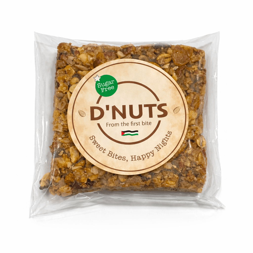 D’Nuts جرانولا بالعسل والدبس والطحينية بدون سكر 60غ