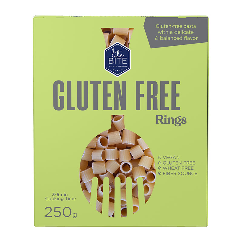 Lite Bite باستا حلقات خالي من الغلوتين 250غ