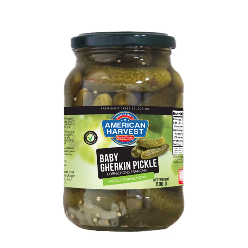 American Harvest مخلل خيار غيركن صغير 500غ