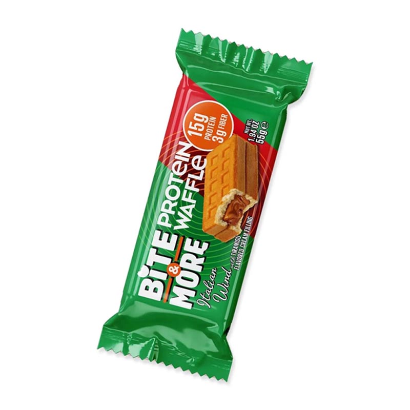 Bite & More وافل عالي البروتين بطعم التيرمسو 55غ