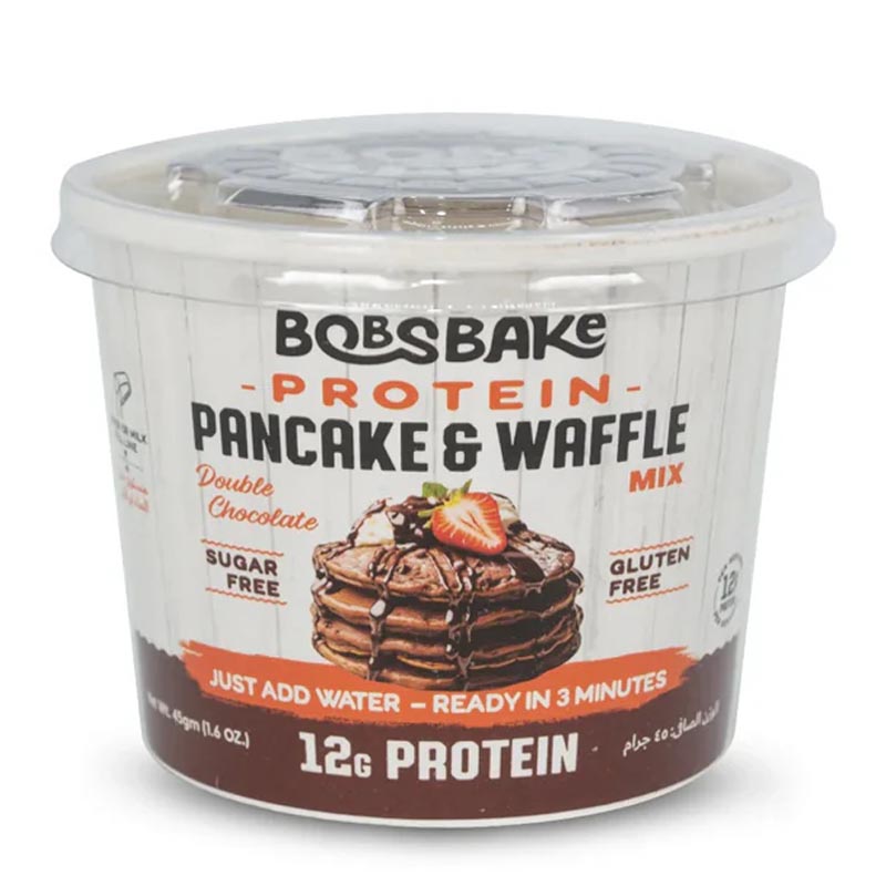 Bobs Bake خليط بانكيك عالي البروتين بطعم الشوكولاتة بدون سكر 45غ