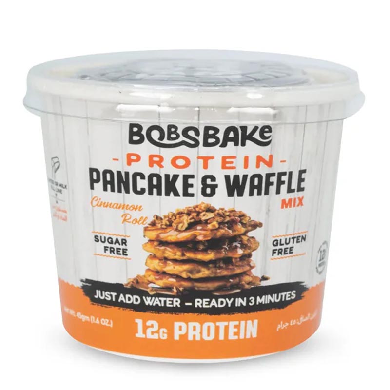 Bobs Bake خليط بانكيك عالي البروتين بطعم القرفة بدون سكر 45غ