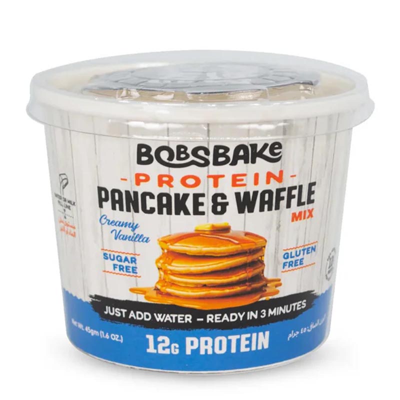 Bobs Bake خليط بانكيك عالي البروتين بطعم الفانيلا بدون سكر 45غ