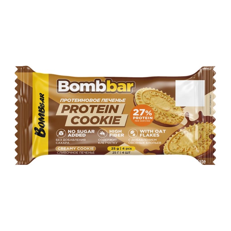 Bombbar كوكيز بالشوفان والشوكولاتة عالي البروتين بدون سكر 25غ