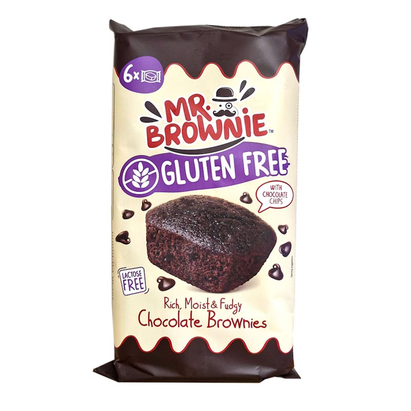 Mr Brownie براونيز خالية من الغلوتين 6 قطع 150غ