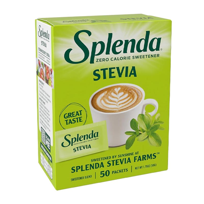 Splenda محلي ستيفيا خالي السعرات الحرارية 50 كيس 50غ
