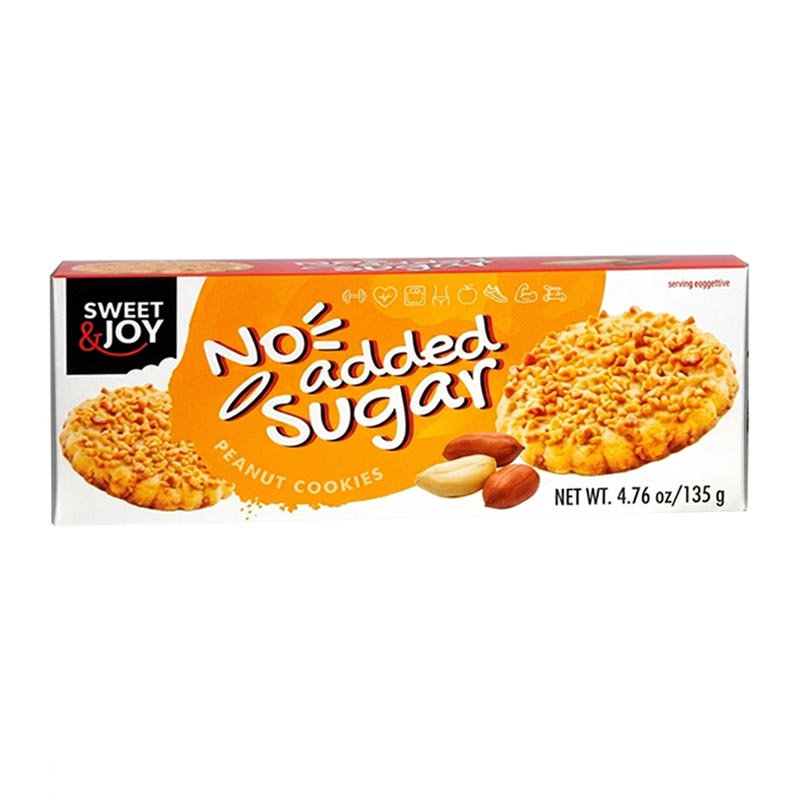 Sweet & Joy بسكويت بطعم الفستق بدون سكر مضاف 135غ