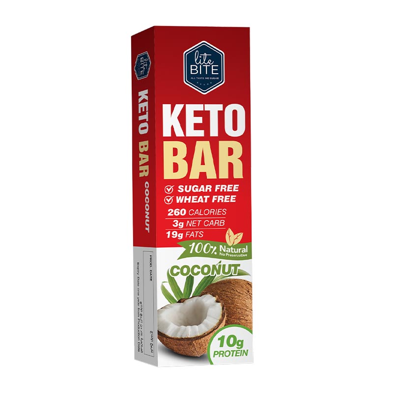 Lite Bite كيتو بار بطعم جوز الهند 60غ