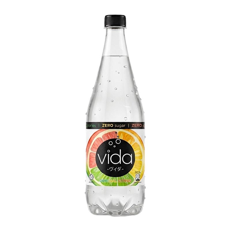 Vida مشروب غازي بنكهة الحمضيات 1لتر