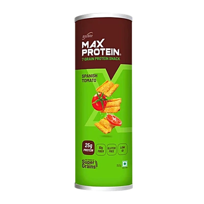 Max Protein شيبس عالي البروتين بطعم البندورة البندورة الاسبانية 150غ